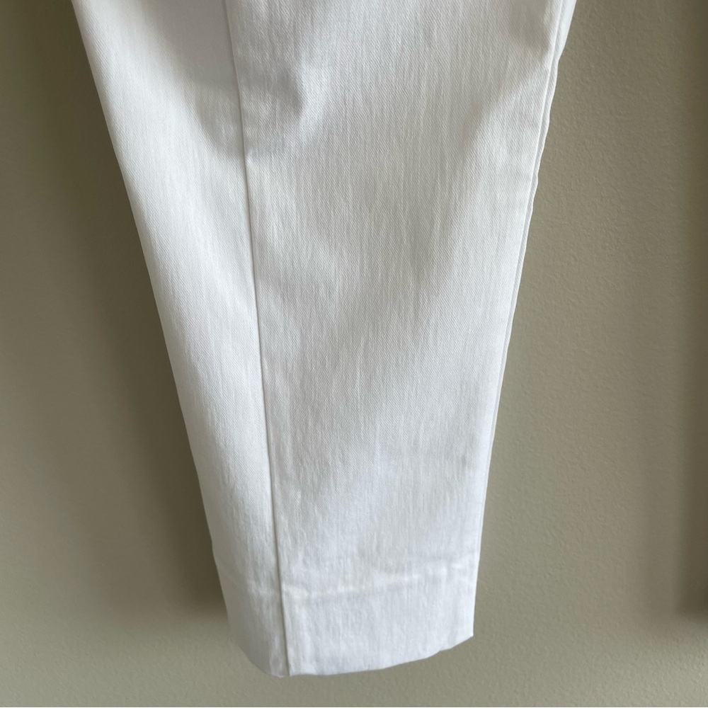 Elliott Lauren Women's Pull On Ankle Pant White Size 16 - Picture 2 of 15